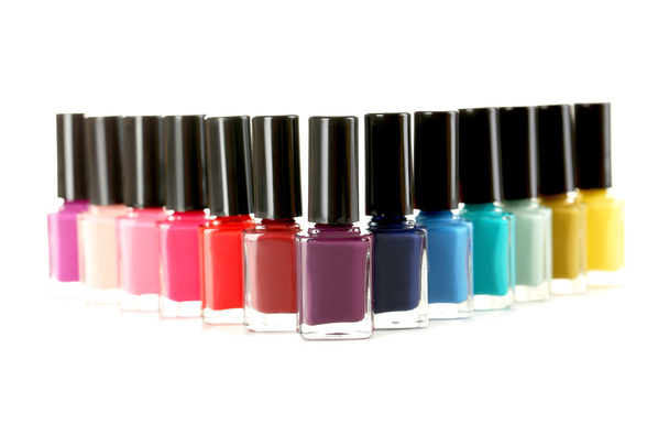 Bottles of nail polish - Фото, изображение
