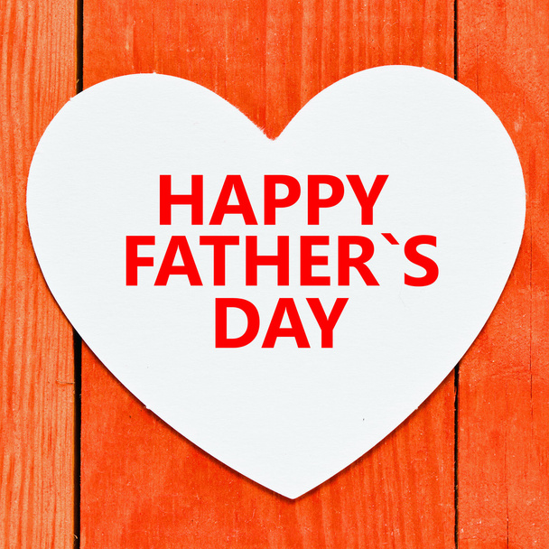 Herz mit Schriftzug Happy Vatertag - Foto, Bild