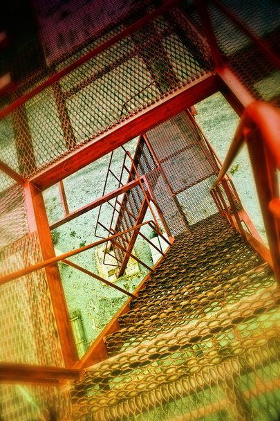 Red factory ladder - Photo, Image