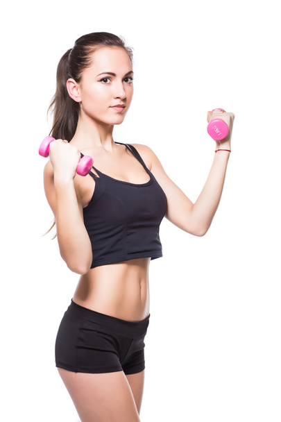 Fitness woman make exercising - Фото, зображення