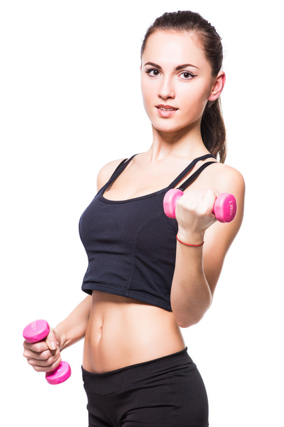 Fitness woman make exercising - Fotó, kép