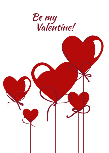 Happy valentines day card.vector.flyer background. - Vektor, obrázek