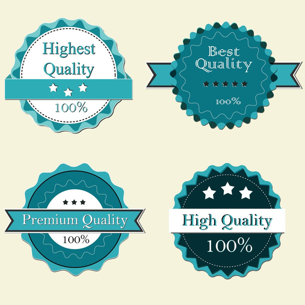 Premium Quality Labels - Vector, Image