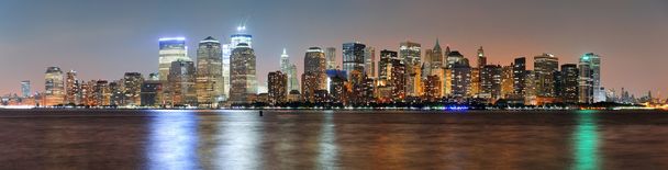 Сутінки панораму Нью-Йорка Манхеттен - Фото, зображення