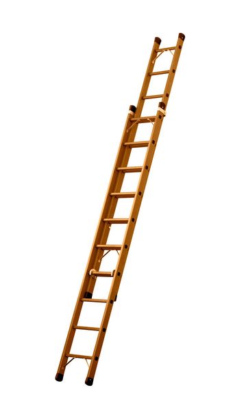 Ladder (clipping path!) isolated on white background - Photo, Image