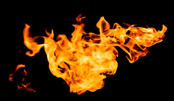 Tűz láng-fekete - Fotó, kép