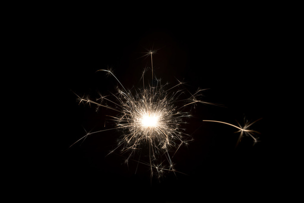 One buring sparkler - Фото, изображение