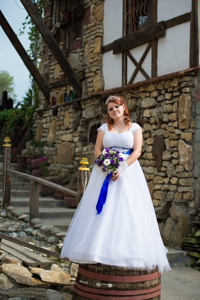 Beautiful bride on wedding day - Фото, изображение