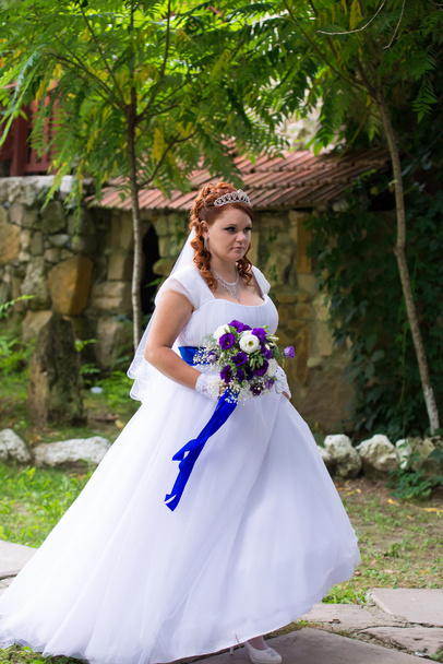Beautiful bride on wedding day - Foto, Imagem