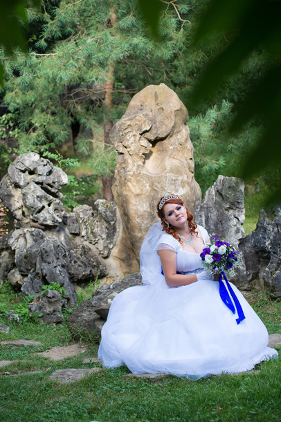 Beautiful bride on wedding day - Fotó, kép
