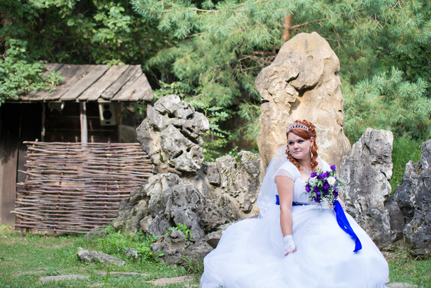 Beautiful bride on wedding day - Foto, imagen