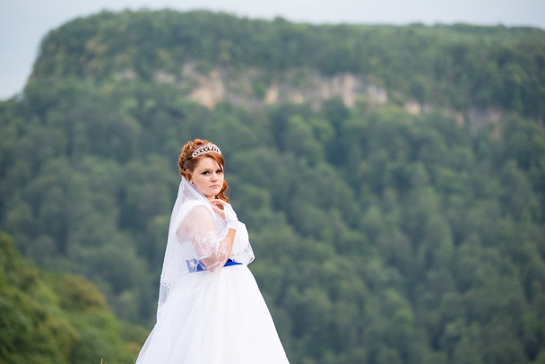 Beautiful bride on wedding day - Foto, afbeelding