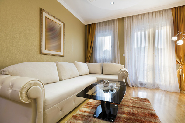 Interior of a luxury apartment living room - 写真・画像