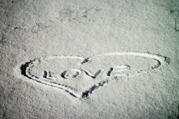 snow texture, sign - Zdjęcie, obraz