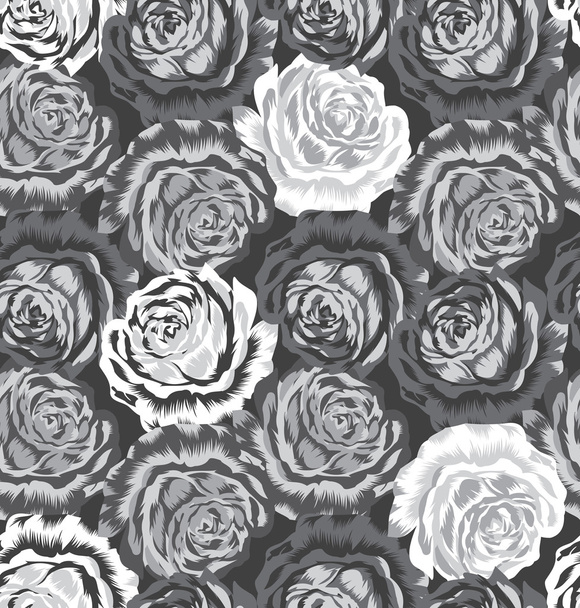 Seamless rose flower pattern - Vector, Image