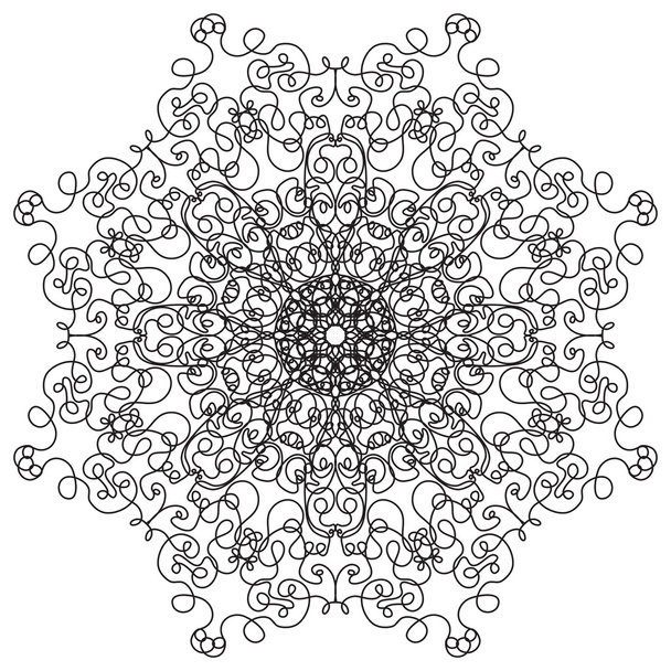 Mandala. Vintage ronde Ornament patroon. Islamitische, Arabische, Indiase - Vector, afbeelding
