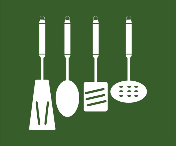 Ustensiles de cuisine - image vectorielle
 - Vecteur, image