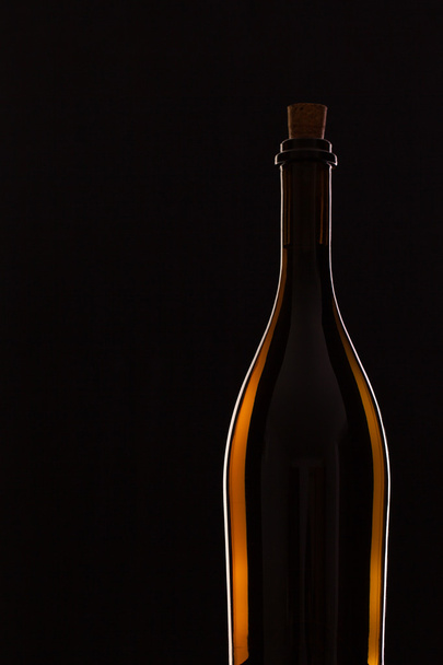 Detail of bottle with red wine  - Fotoğraf, Görsel