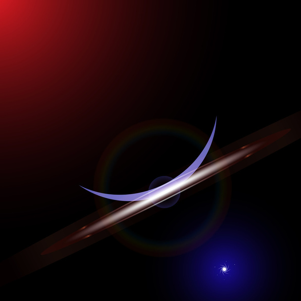 Yıldızlararası manzara vektör - Vektör, Görsel