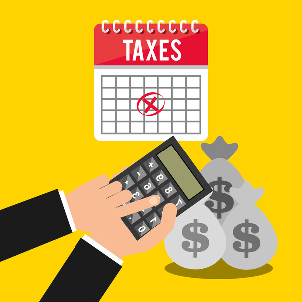 Steuerzeitgestaltung  - Vektor, Bild