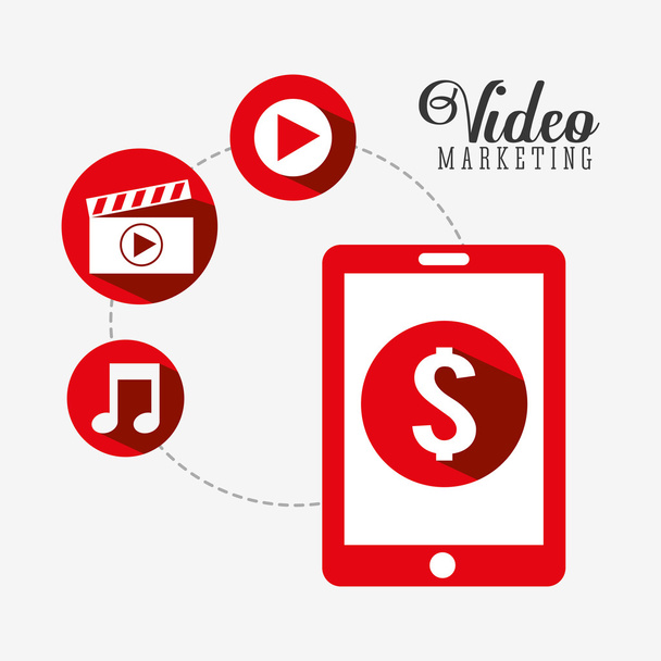 conception de marketing vidéo
  - Vecteur, image