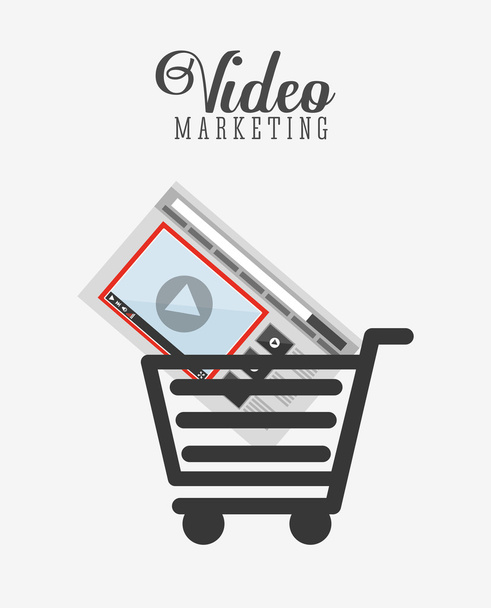 Video Marketing Design  - Vektor, Bild