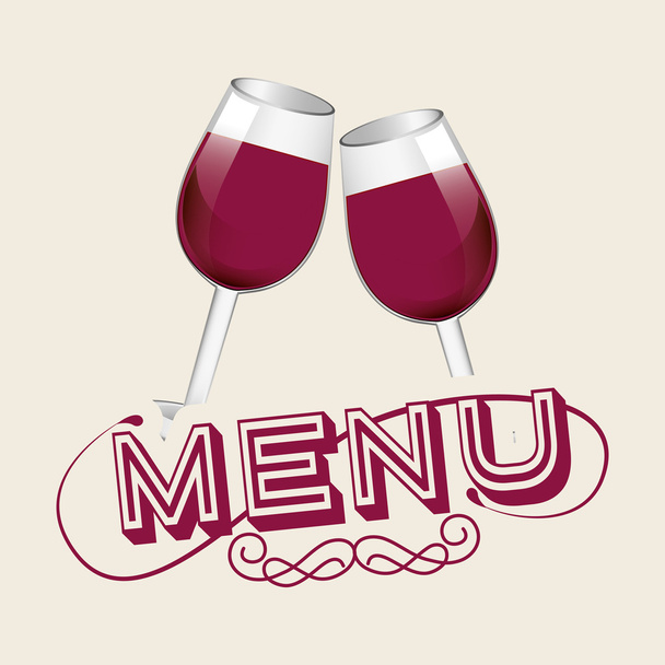 menu wine design  - Vector, Image