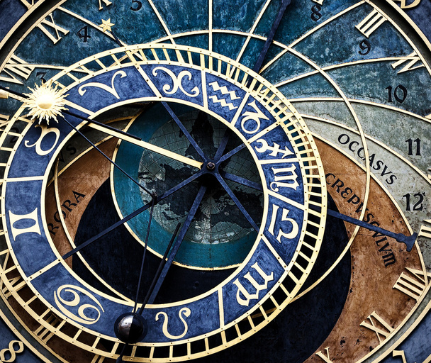 The Prague astronomical clock (Prague orloj), Czech Republic - Valokuva, kuva