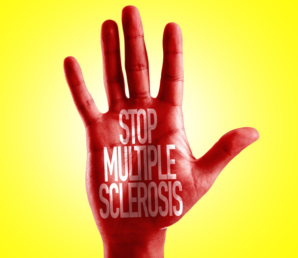Detener la esclerosis múltiple escrita a mano
 - Foto, Imagen