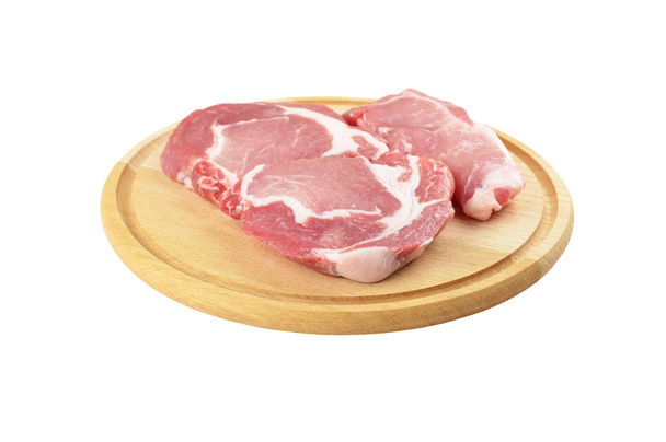 Bifteck de viande cru
 - Photo, image
