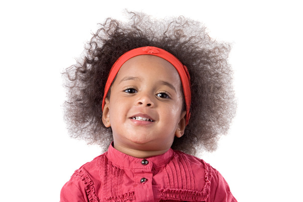 Чарівна африканська дитина з афро зачіскою
 - Фото, зображення
