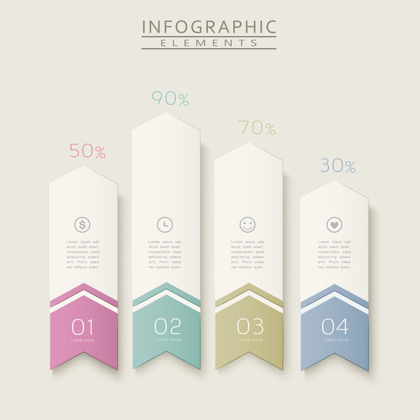 simplicity infographic design - Vector, Imagen