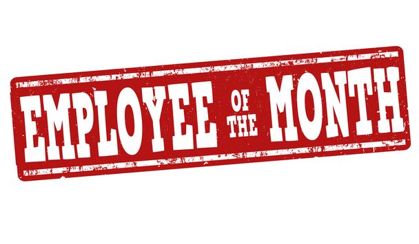 Employee of the month stamp - Vector, Image