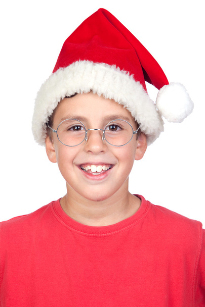 Adorable child with Santa Hat - Photo, Image