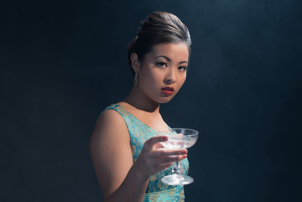 Retro 40s styled Asian woman - Fotografie, Obrázek