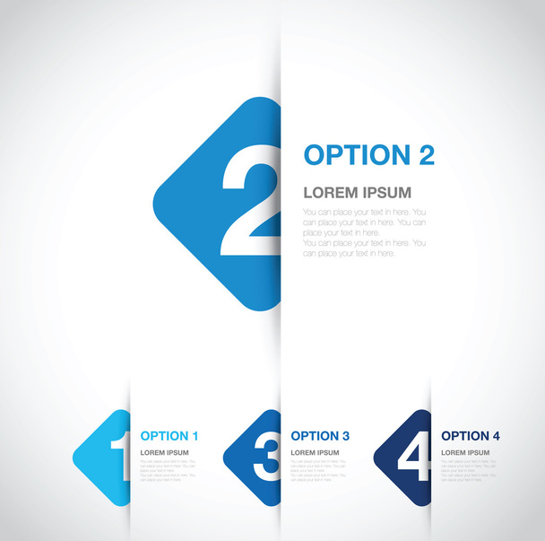 numbered option background - Vector, afbeelding