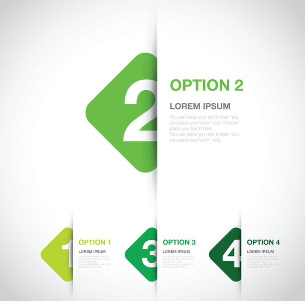 numbered option background - Vector, Image