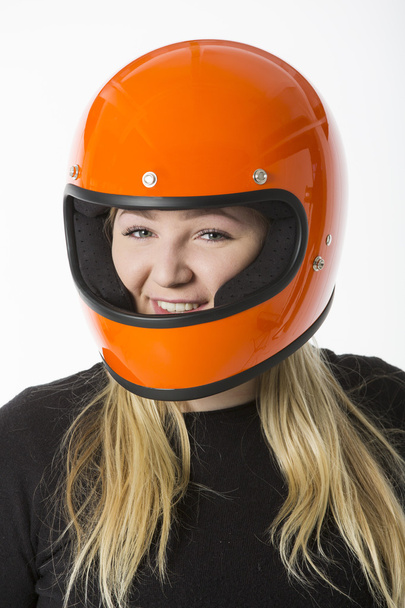 Girl With Helmet - Foto, Imagem