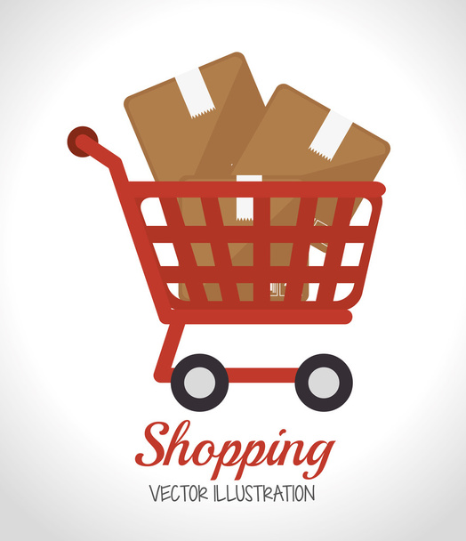 eCommerce and shopping - Vector, Image