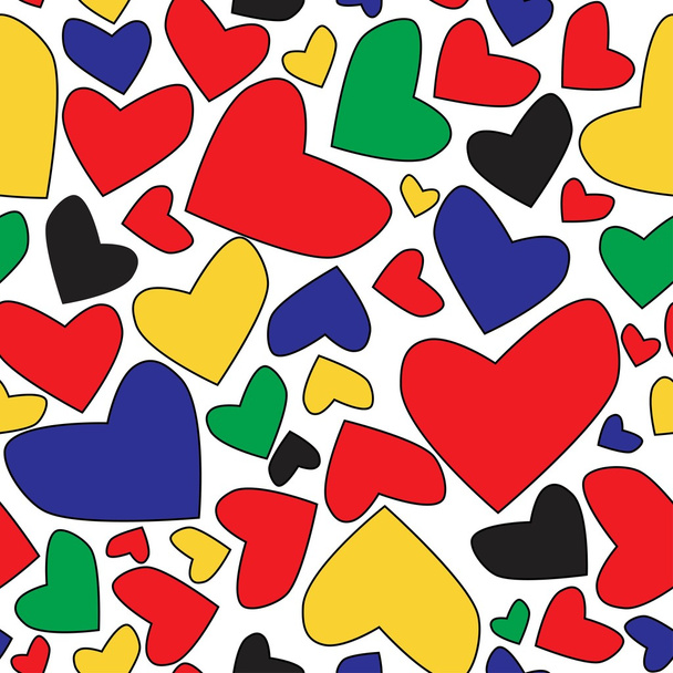 Hearts seamless pattern. Vector illustration - Vektor, kép