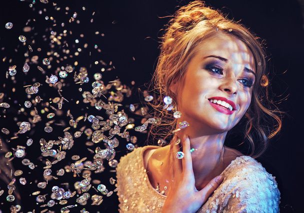 Smart lady likes luxury crystals - Fotografie, Obrázek