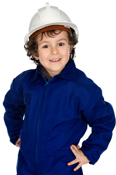 Kind mit Arbeitskleidung - Foto, Bild