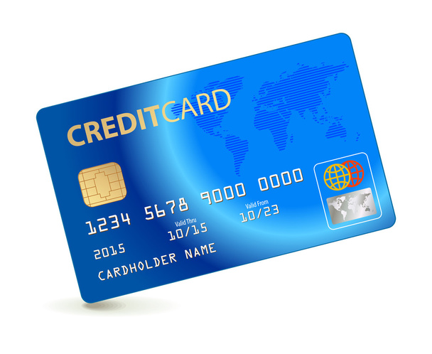 Credit card. Vector illustration - Διάνυσμα, εικόνα