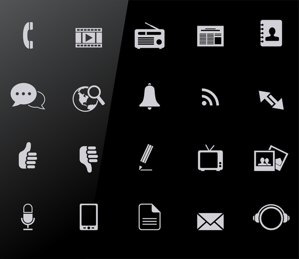 Communication Icons for Mobile - Vector, Image