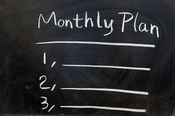 Monthly plan - Photo, Image
