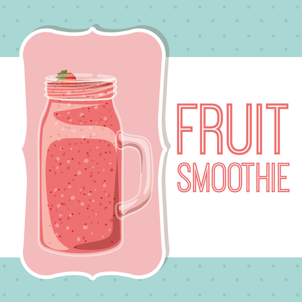fruit smoothie design - Vector, afbeelding