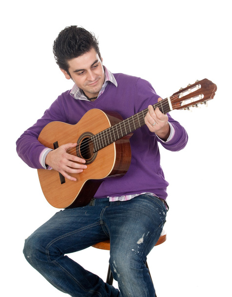 Casual guitarist - Фото, изображение