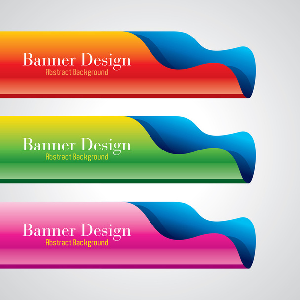 Diseño de banner promocional colorido
 - Vector, Imagen