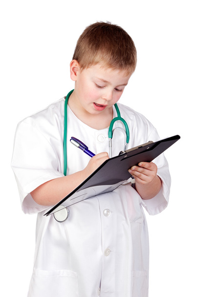 Bambino divertente con uniforme medico
 - Foto, immagini
