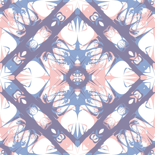 Tribal abstracte handgetekende naadloze patroon - Vector, afbeelding